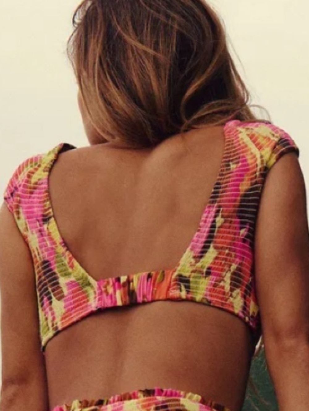 Free People NWT free-est Darcy Smocked Swim Top - Medium - Picture 2 of 5